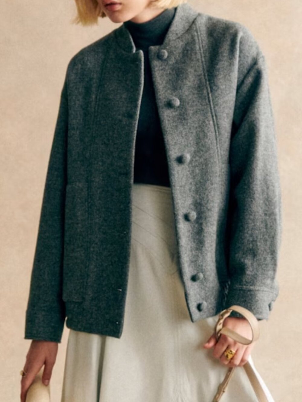 SEZANE RYLER COAT | NWT | Size 8 / 40 | 100% Wool